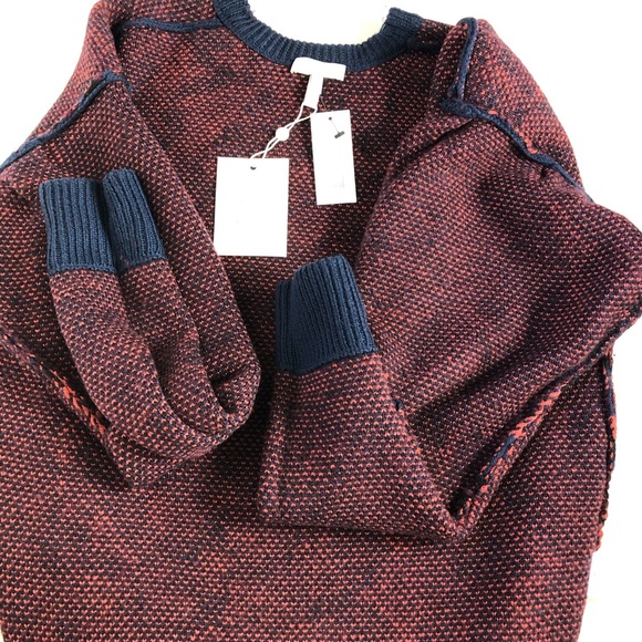 Joie Brycen Camo Wool Sweater Multicolored Medium - Picture 6 of 8